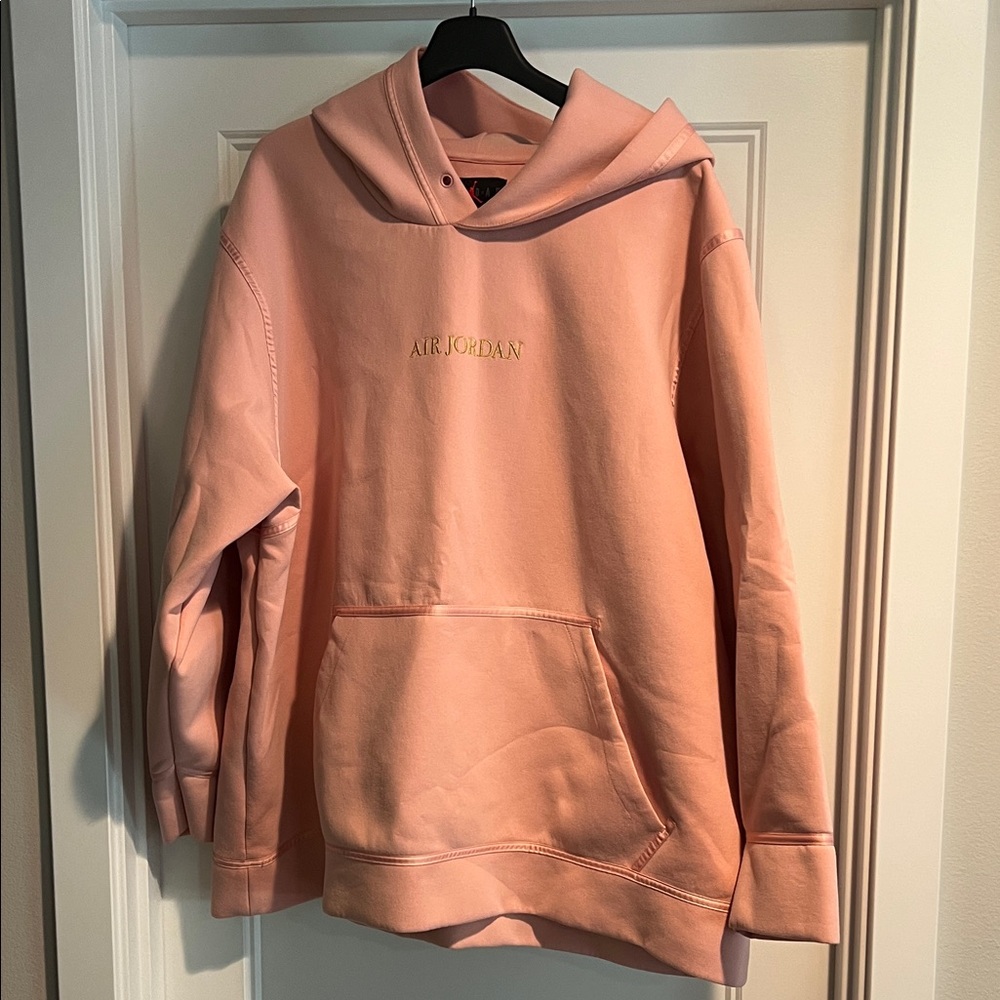 Jordan Pink Sweatshirt with Gold Embroidery